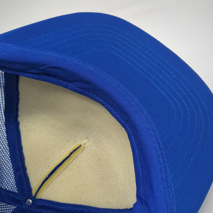 Bitburg Rod & Gun Club Germany Blue Trucker Hat One Size Mesh Snapback Rope