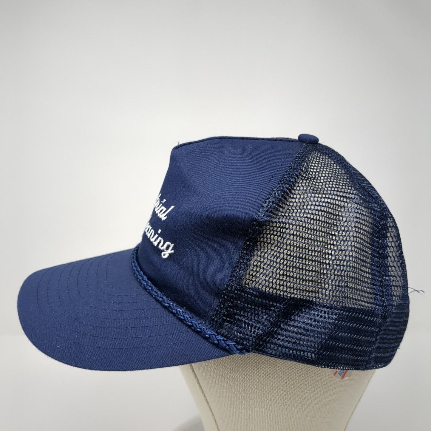 Industrial Metal Cleaning Snapback Rope Trucker Hat Blue One Size Nissin