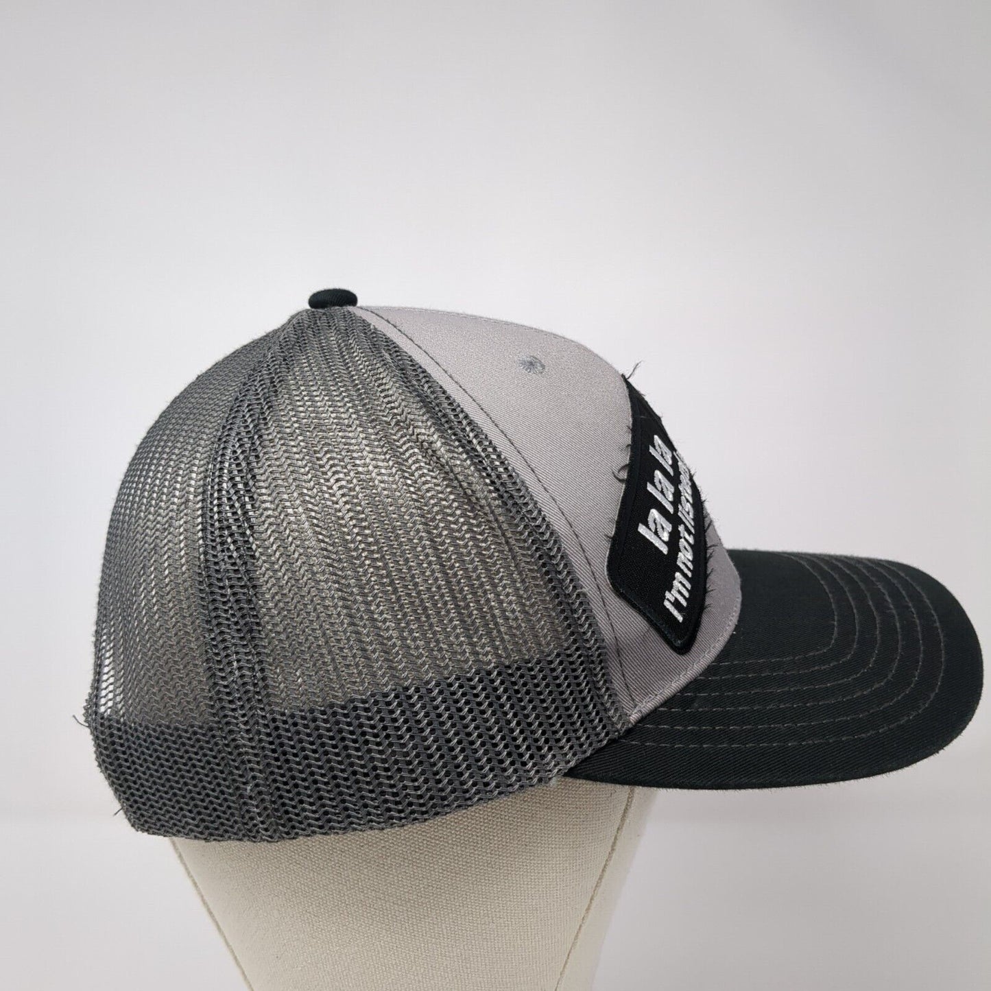 La La La I'm Not Listening My Mom Thinks I'm Special Trucker Hat Gray OS Otto