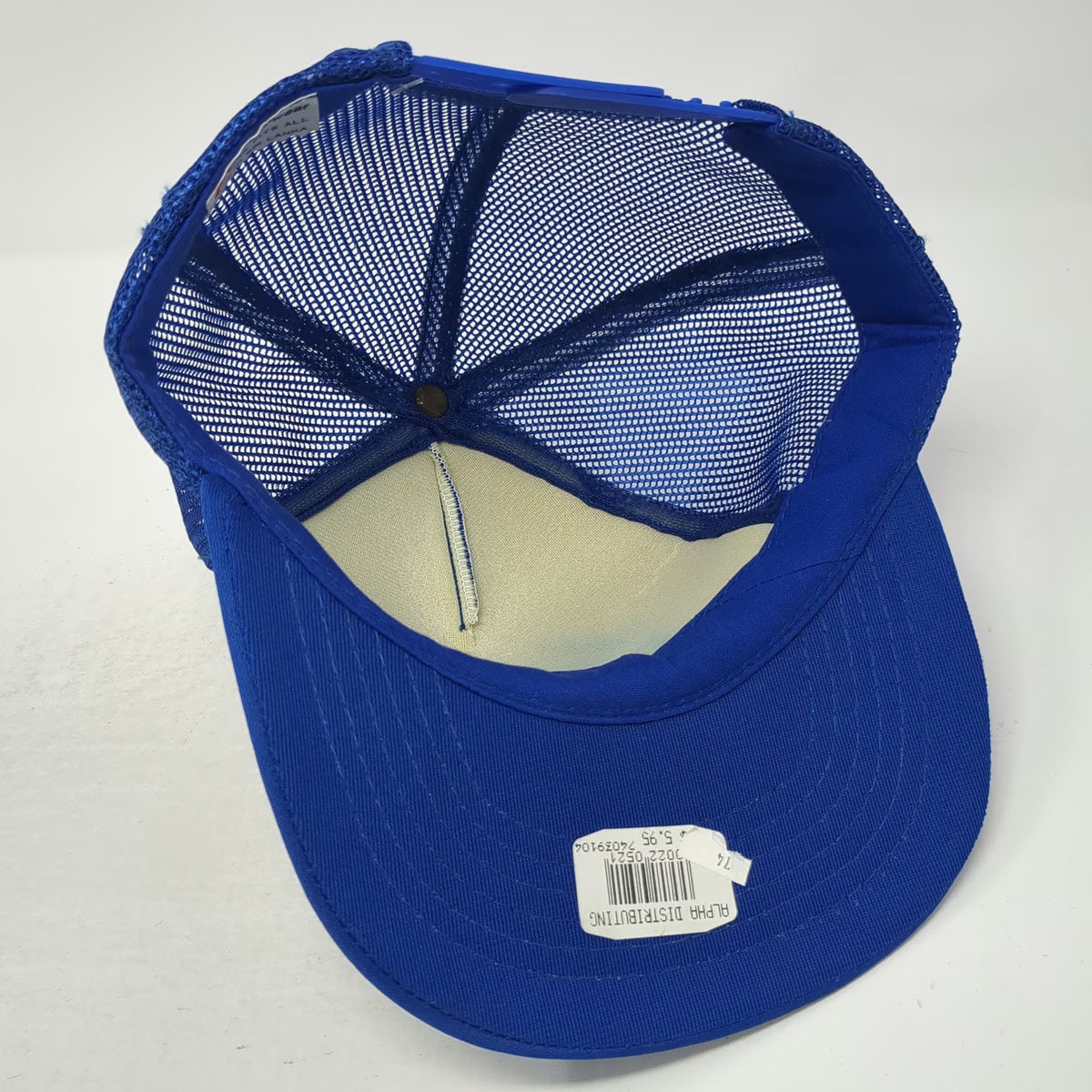AA Headwear Trucker Hat Blue OS Slam Patriot The Scud Missile Gulf War Snapback