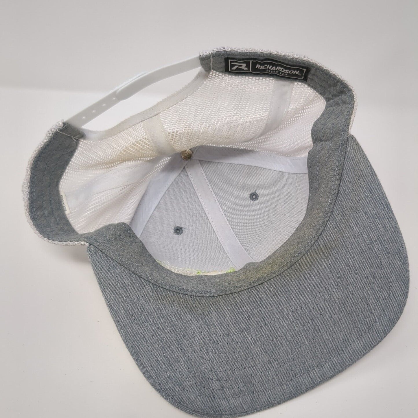 Nampa Floors & Interiors Snapback Trucker Hat Gray OS Adjustable Mesh Richardson