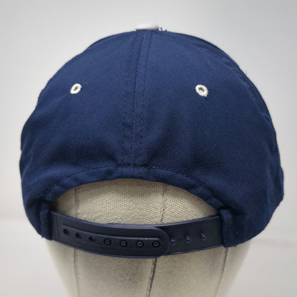 AIRE Inflatable Rafting Logo Blue Gray Snapback Hat One Size Green Underbrim
