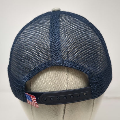 Gray Blue Trucker Hat One Size CAL Ranch Stores Mesh Snapback Patch Embroidery
