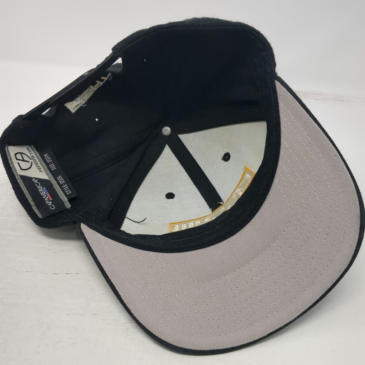 Cap America Snapback Black One Size Hat CISSDM Fortinet Logo Acrylic Wool Blend
