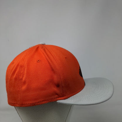 Under Armour Fitted Hat Orange L/XL Colorblock Embroidered Vent Holes