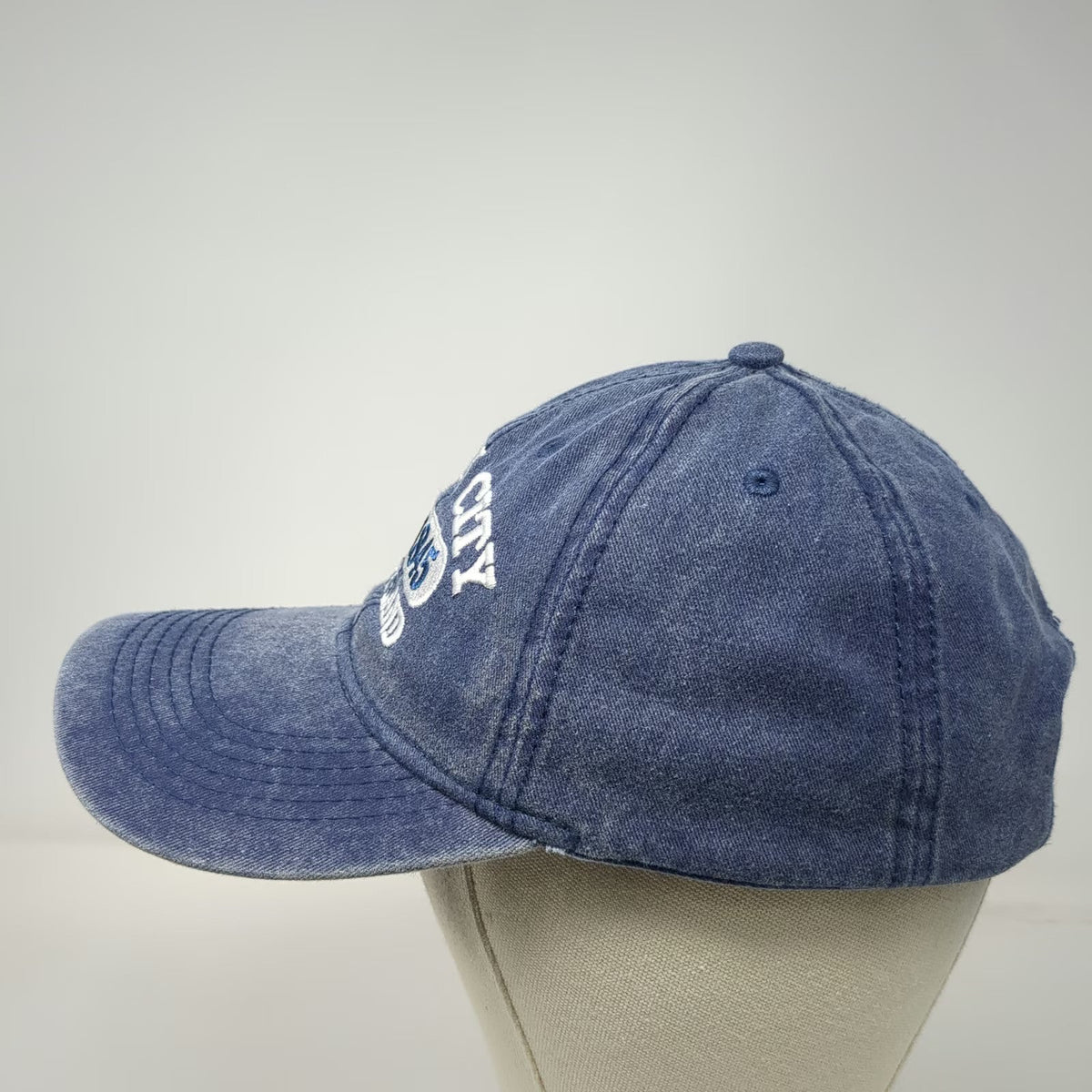Sunsations Ocean City Maryland Blue One Size Baseball Cap Cotton Slideback Hat