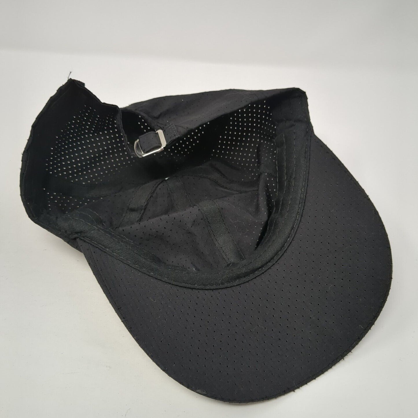 Unbranded Slideback Hat Black One Size Adjustable Breathable 6 Panel Blank