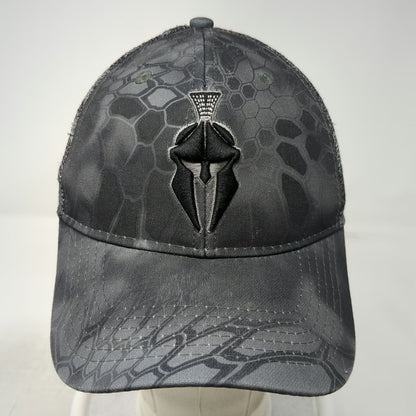 Kryptek Trucker Hat Gray Black One Size Typhon Camo Spartan Helmet Mesh Snapback