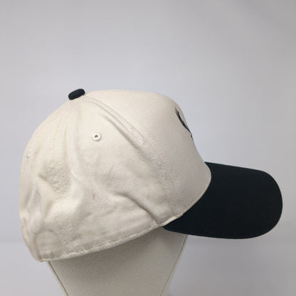 Buckedup.com Snapback Hat Tan One Size Adjustable Embroidered 6 Panel Cotton