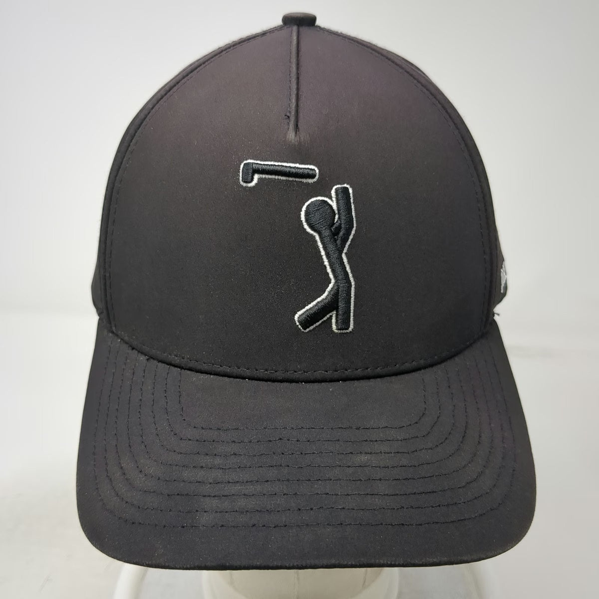 Bogey Bros Trucker Hat Black One Size Performance Laser Cut Golf Snapback Cap