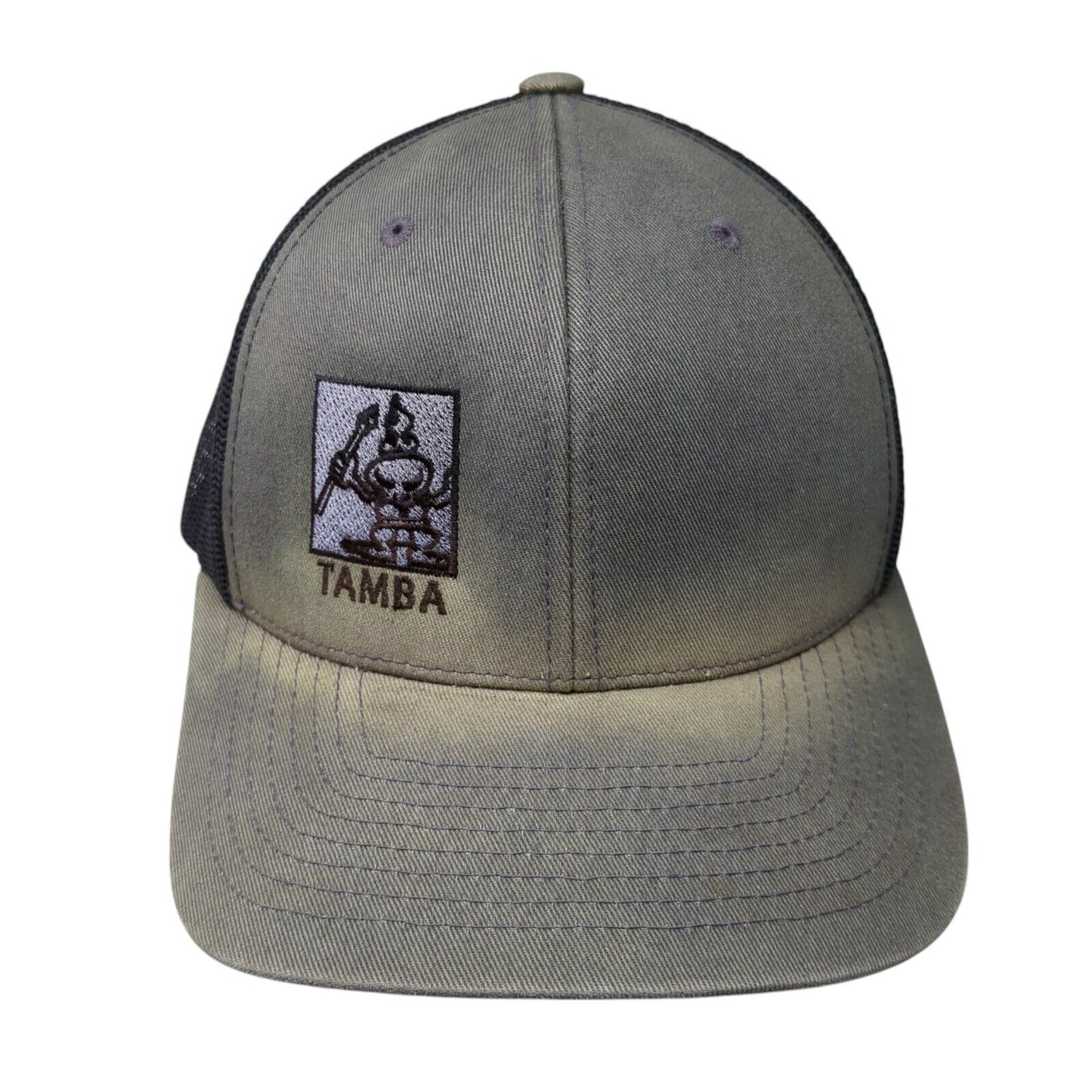 Tamba Snapback Trucker Hat Gray One Size Adjustable Mesh Back Classics Yupoong