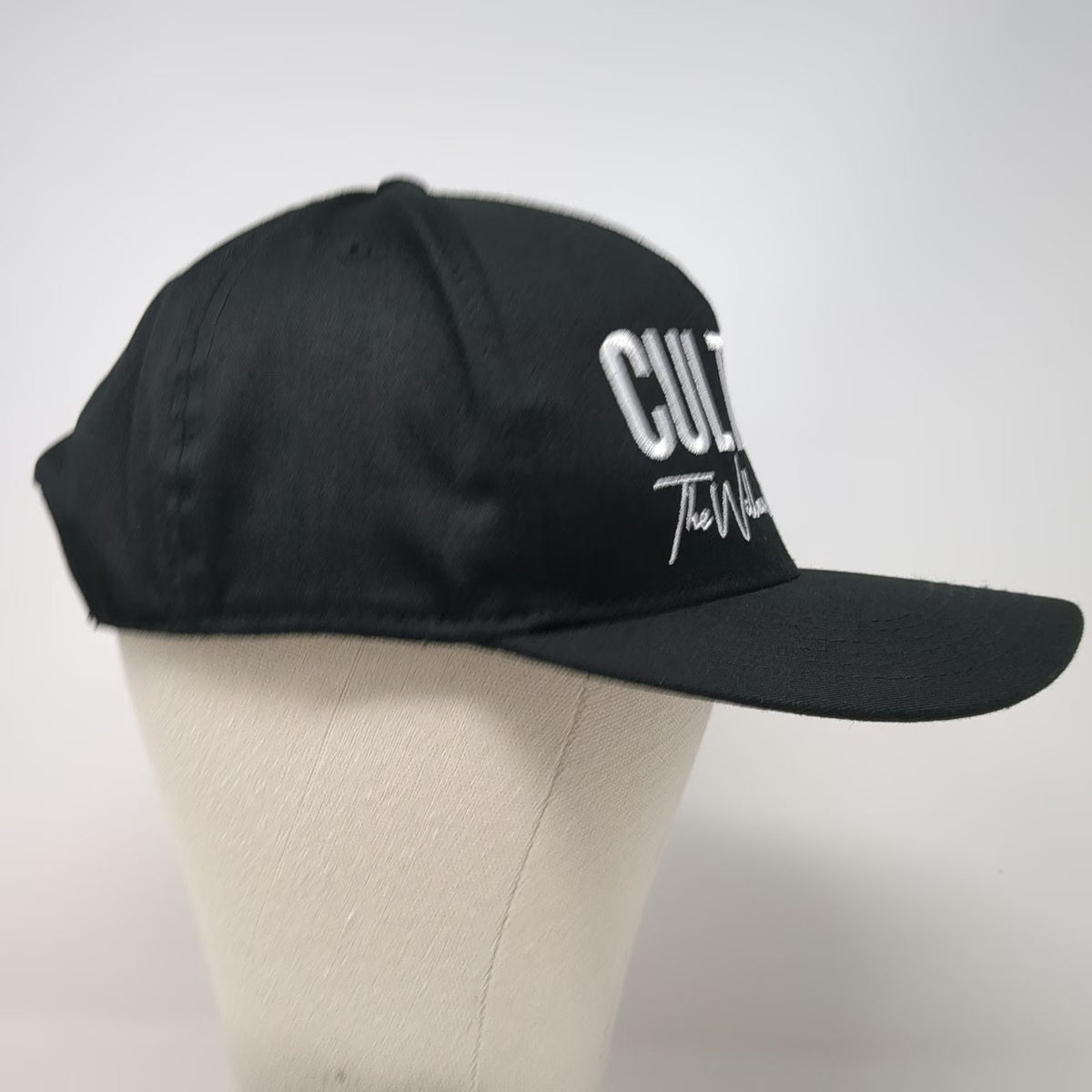 OTTO 5 Panel Black One Size Culture The Wellness Collective Snapback Hat Flat