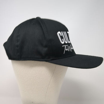 OTTO 5 Panel Black One Size Culture The Wellness Collective Snapback Hat Flat