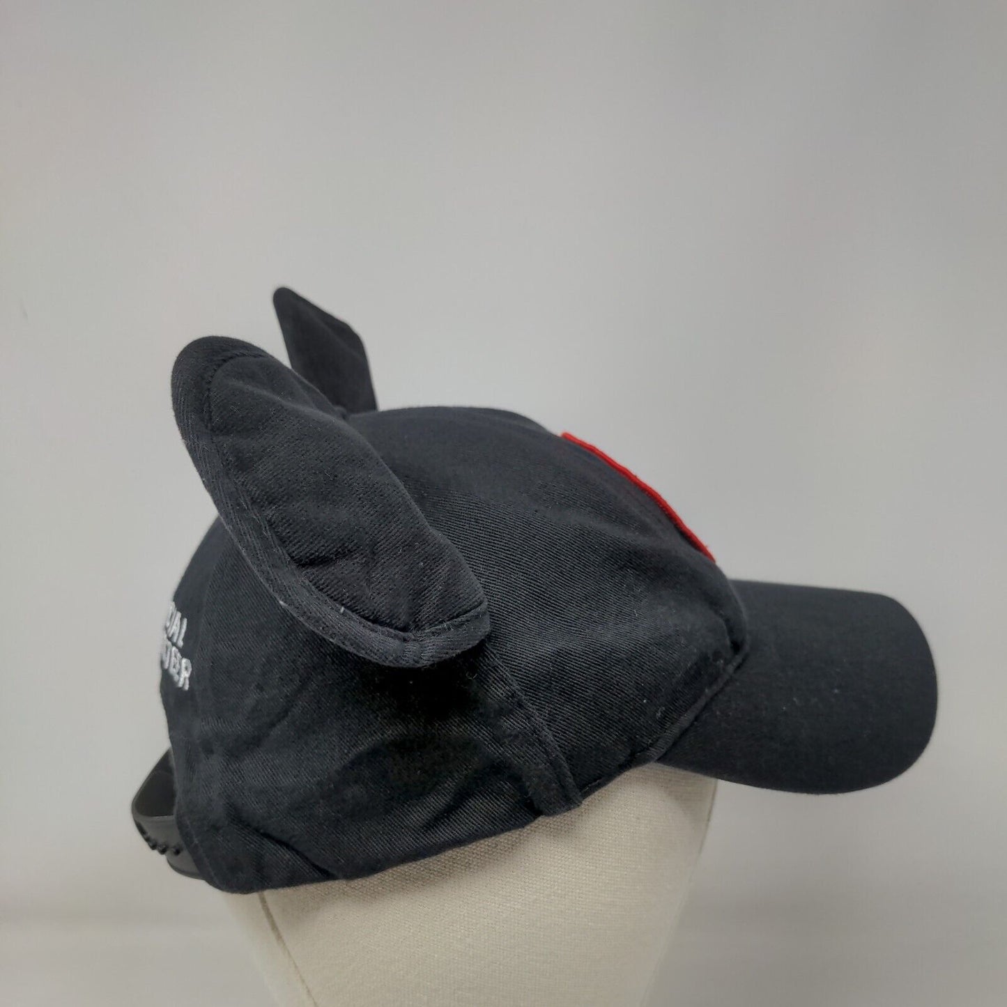 Mickey Mouse Ears Snapback Hat Black Adult Adjustable Patch Disney