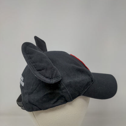 Mickey Mouse Ears Snapback Hat Black Adult Adjustable Patch Disney