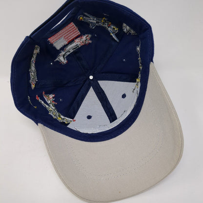 Commemorative Air Force Strapback Hat Blue One Size Bomber Command