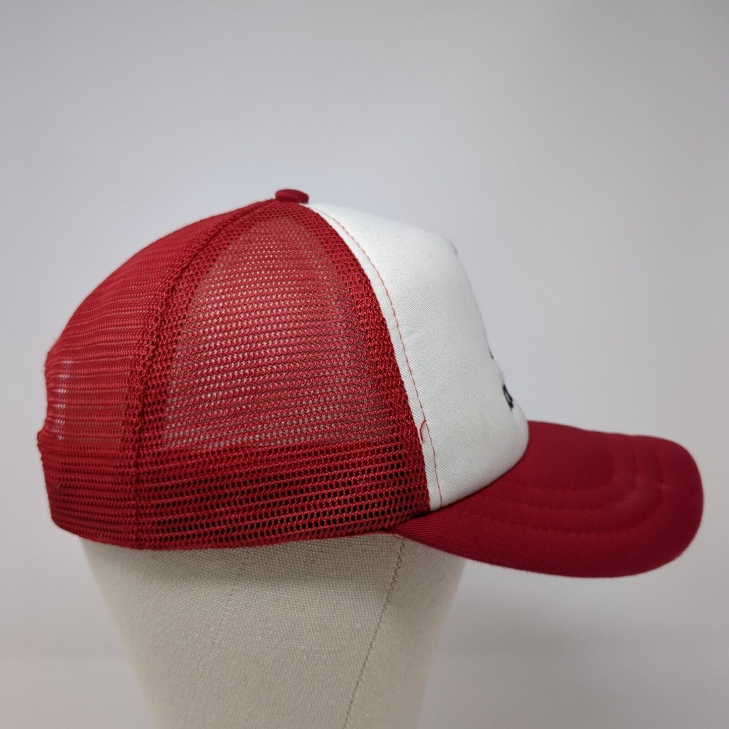 Brave Soccer Snapback Mesh Back Trucker Hat Red One Size Port Authority