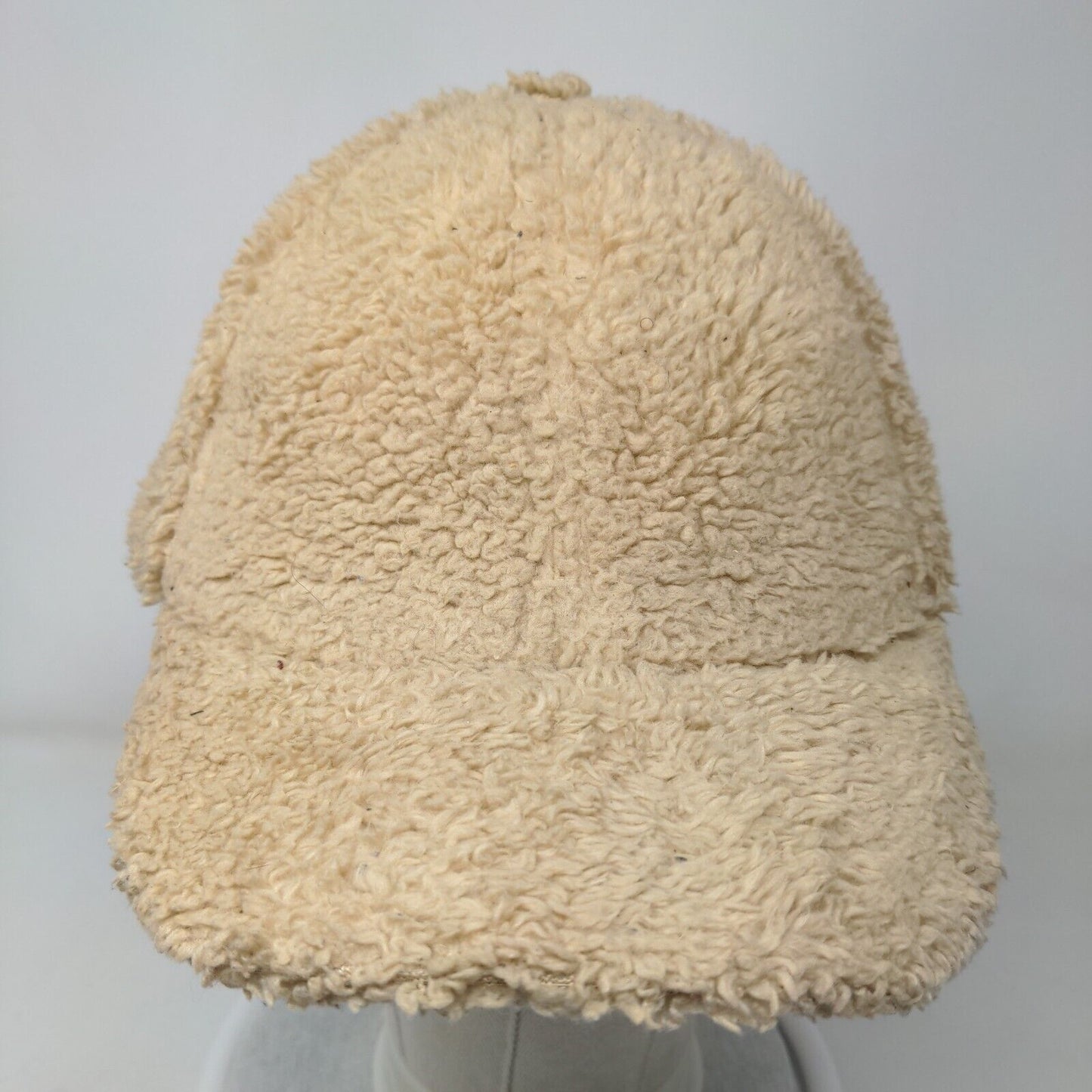 Unbranded Slideback Fleece Hat Tan OSFM Adjustable 6 Panel Blank