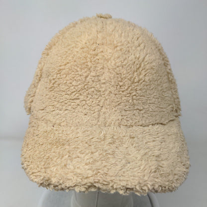 Unbranded Slideback Fleece Hat Tan OSFM Adjustable 6 Panel Blank