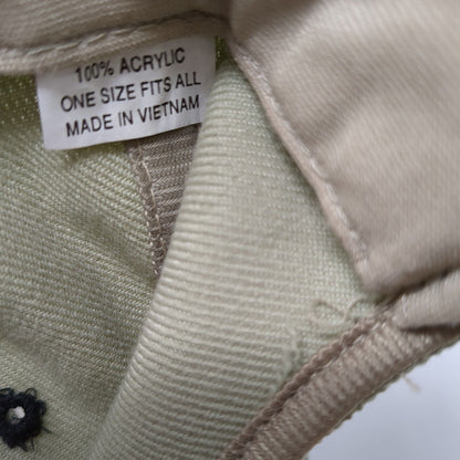 NYC New York City Strapback Hat Tan OSFA Adjustable Embroidered 6 Panel