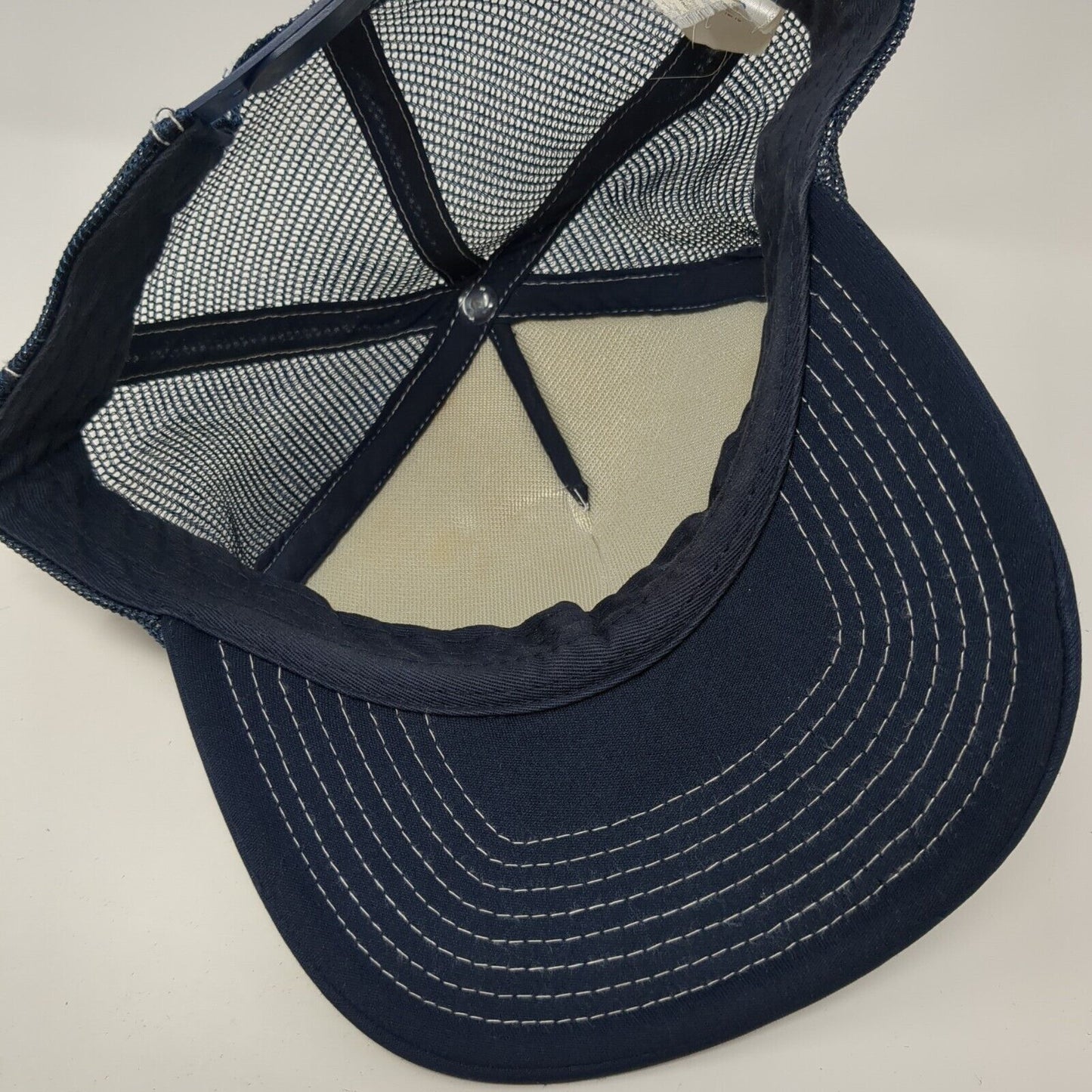 El Capitan Numero Uno Snapback Mesh Back Trucker Hat Blue M/L Gap