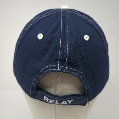 American Cancer Society Hope Strapback Hat Blue One Size Adjustable