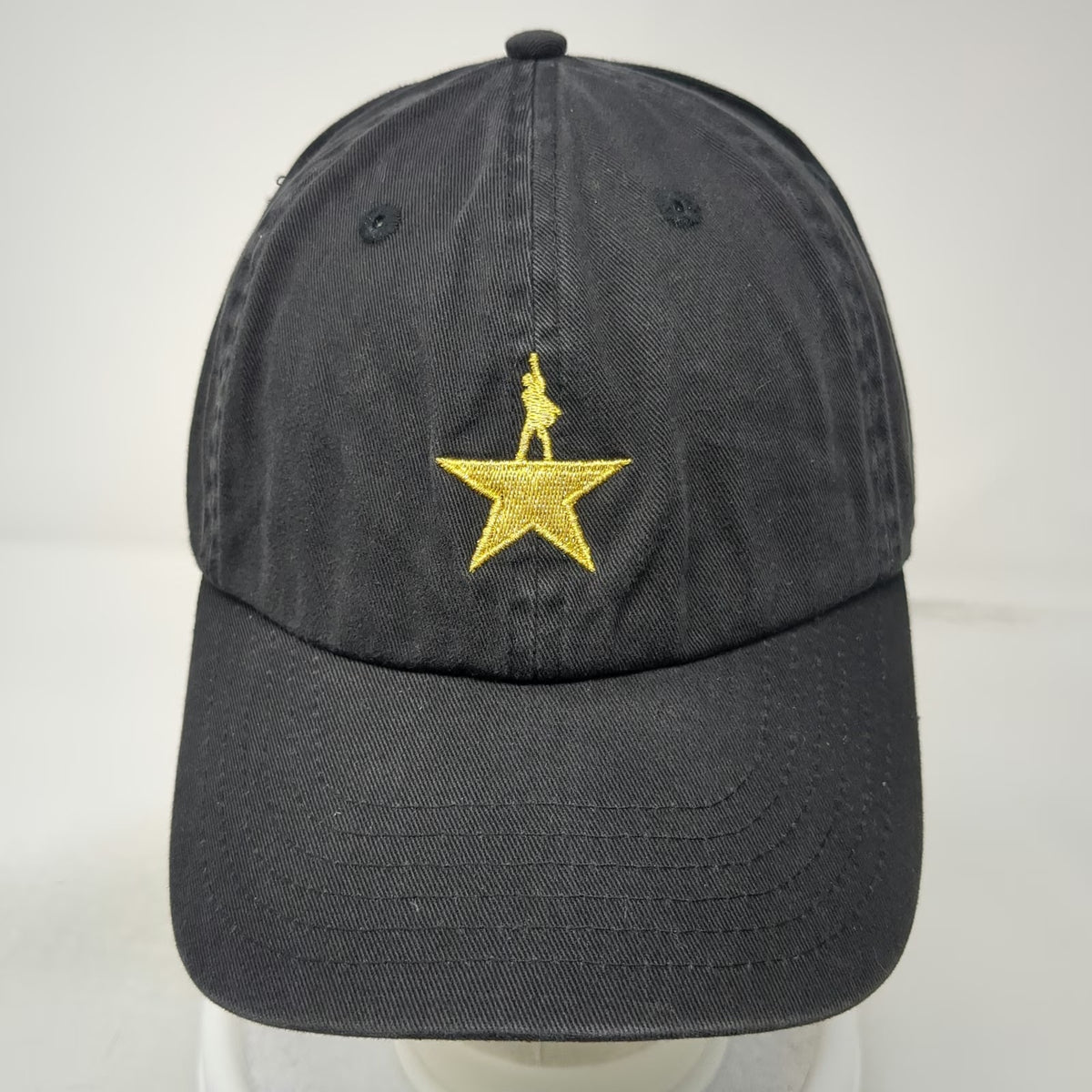 Hamilton Broadway Musical Baseball Cap Black One Size Embroidered Star Logo Hat