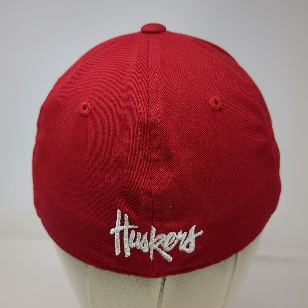 Nebraska Huskers NCAA Top of the World Red One Size Cap Stretch Fit Script Hat