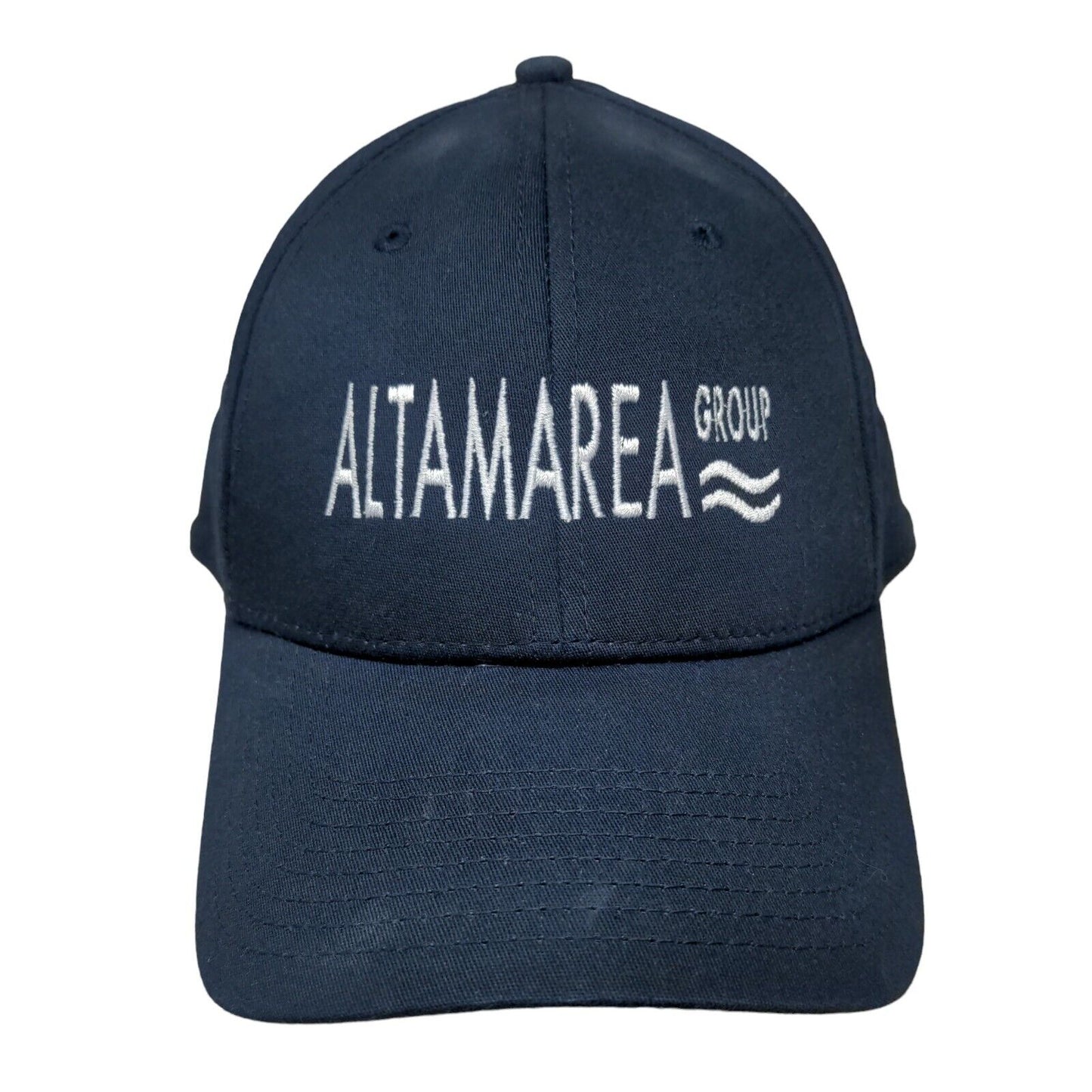 Altamarea Group Fitted Hat Blue L/XL Embroidered Vented Holes 6 Panel New Era