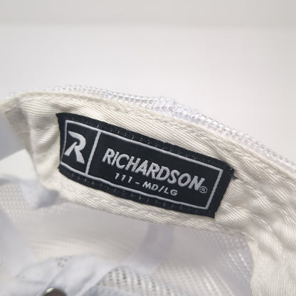 PT Solutions Snapback Trucker Hat Blue Large Mesh Back Richardson