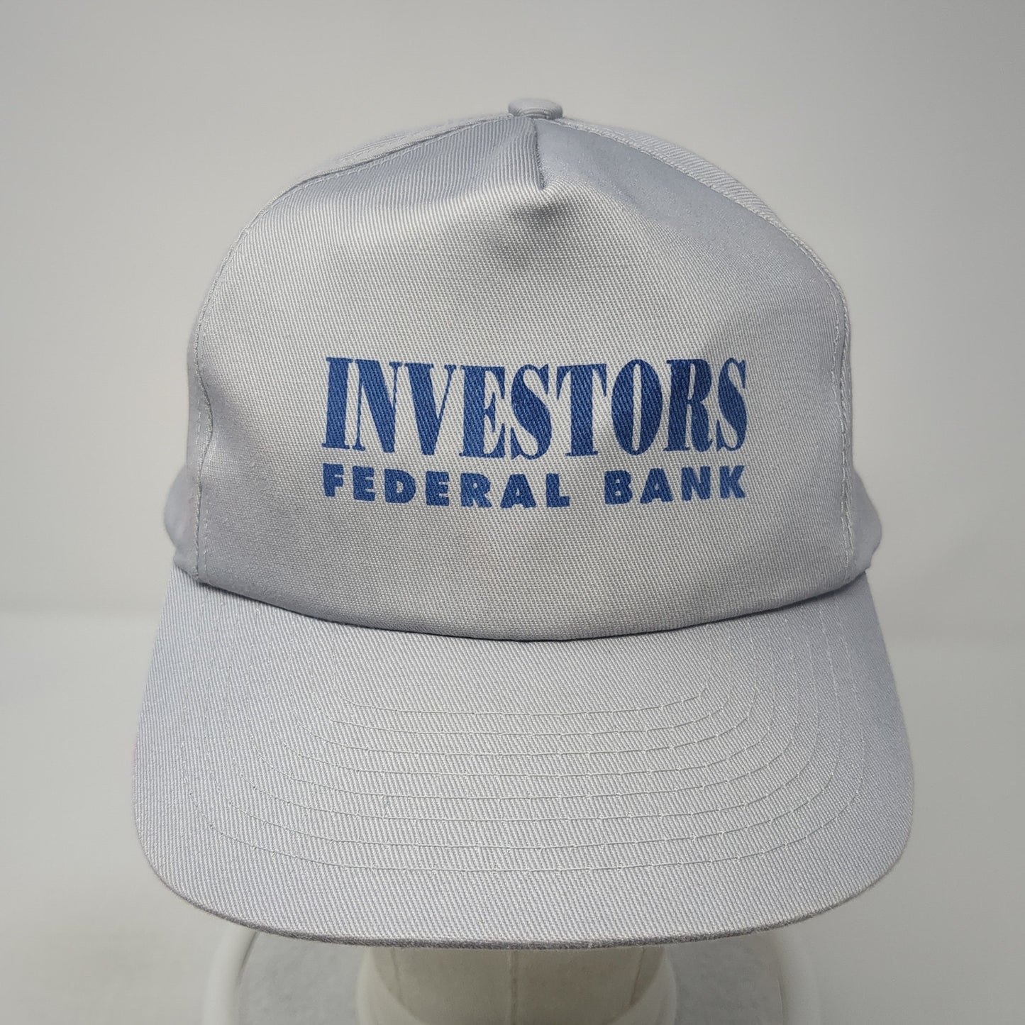 Investors Federal Bank Snapback Hat Gray One Size Adjustable Toppers