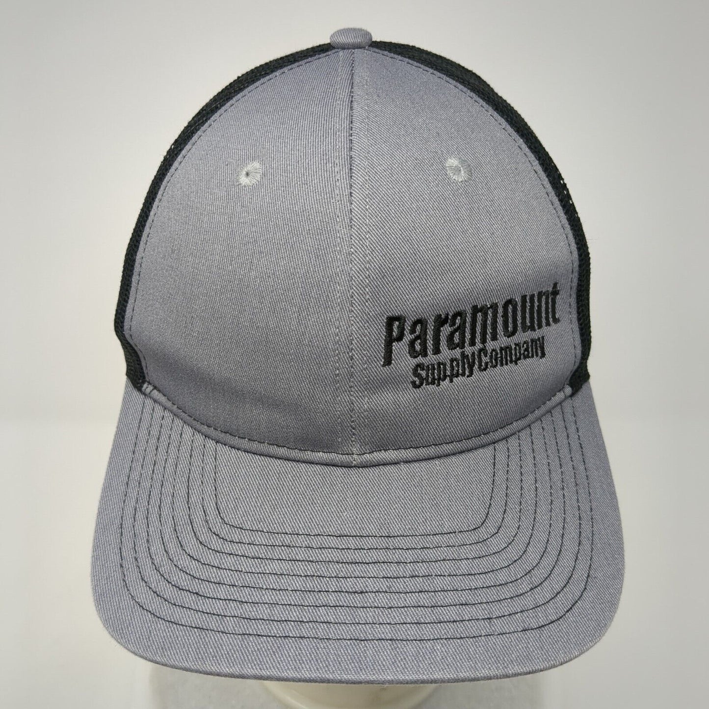 Paramount Supply Company Snapback Trucker Hat Gray One Size Mesh Back