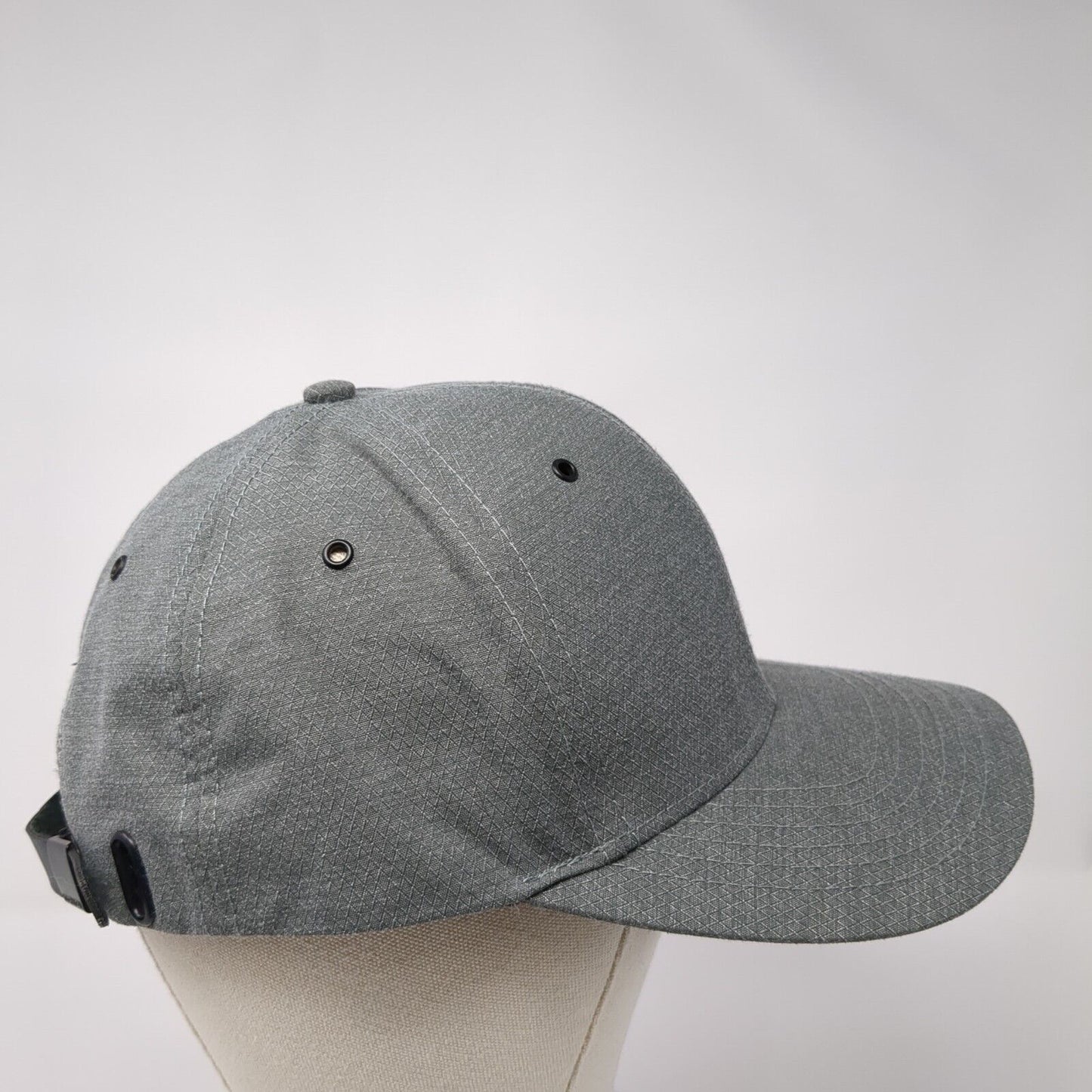 Kooringal Slideback Hat Gray One Size Adjustable Vented Holes 6 Panel Blank