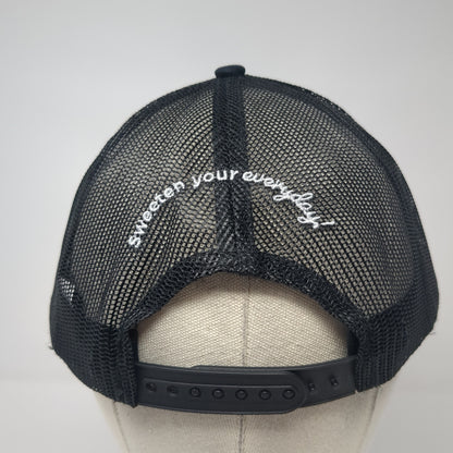 Bako Sweet Snapback Trucker Hat Black One Size Mesh Back Port Authority