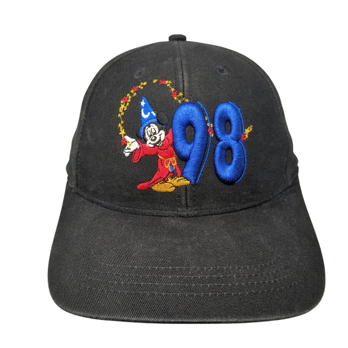 Mickey Mouse 98 Snapback Hat Black One Size Disneyland Goofy's Hat Co.