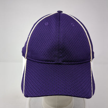 Augusta Sportswear Strapback Hat Purple One Size Adjustable Piping