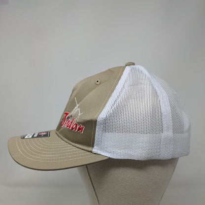 Jordan Snapback Mesh Back Trucker Hat Tan One Size Colorblock Richardson