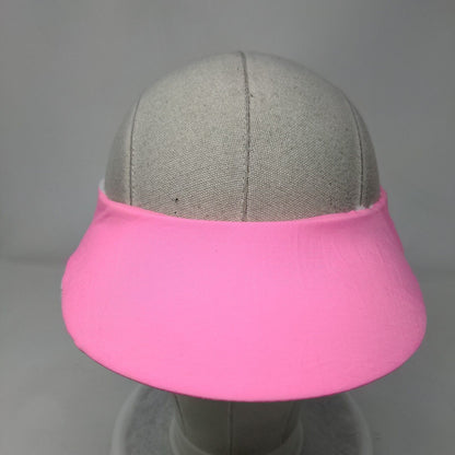 Unbranded Sun Hat Clip On Visors Pink One Size Adjustable Wide Brim Blank