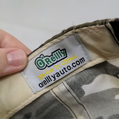 O'Reilly Auto Parts Strapback Hat Camouflage One Size Embroidered 6 Panel