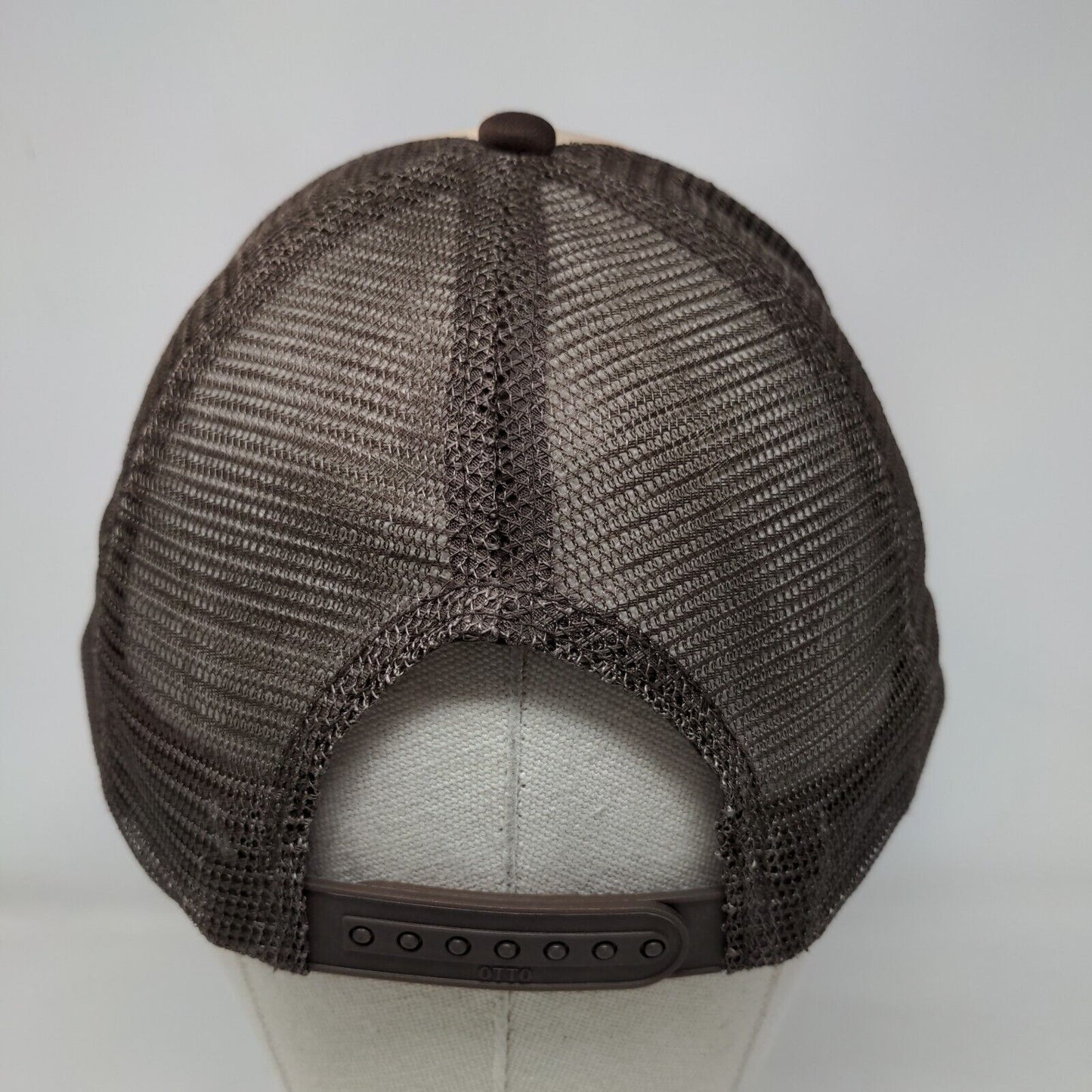 Dirty Dash Snapback Rope Trucker Hat Brown OSFM Mesh Back Otto