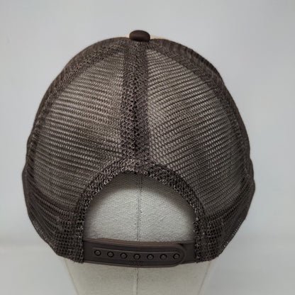 Dirty Dash Snapback Rope Trucker Hat Brown OSFM Mesh Back Otto