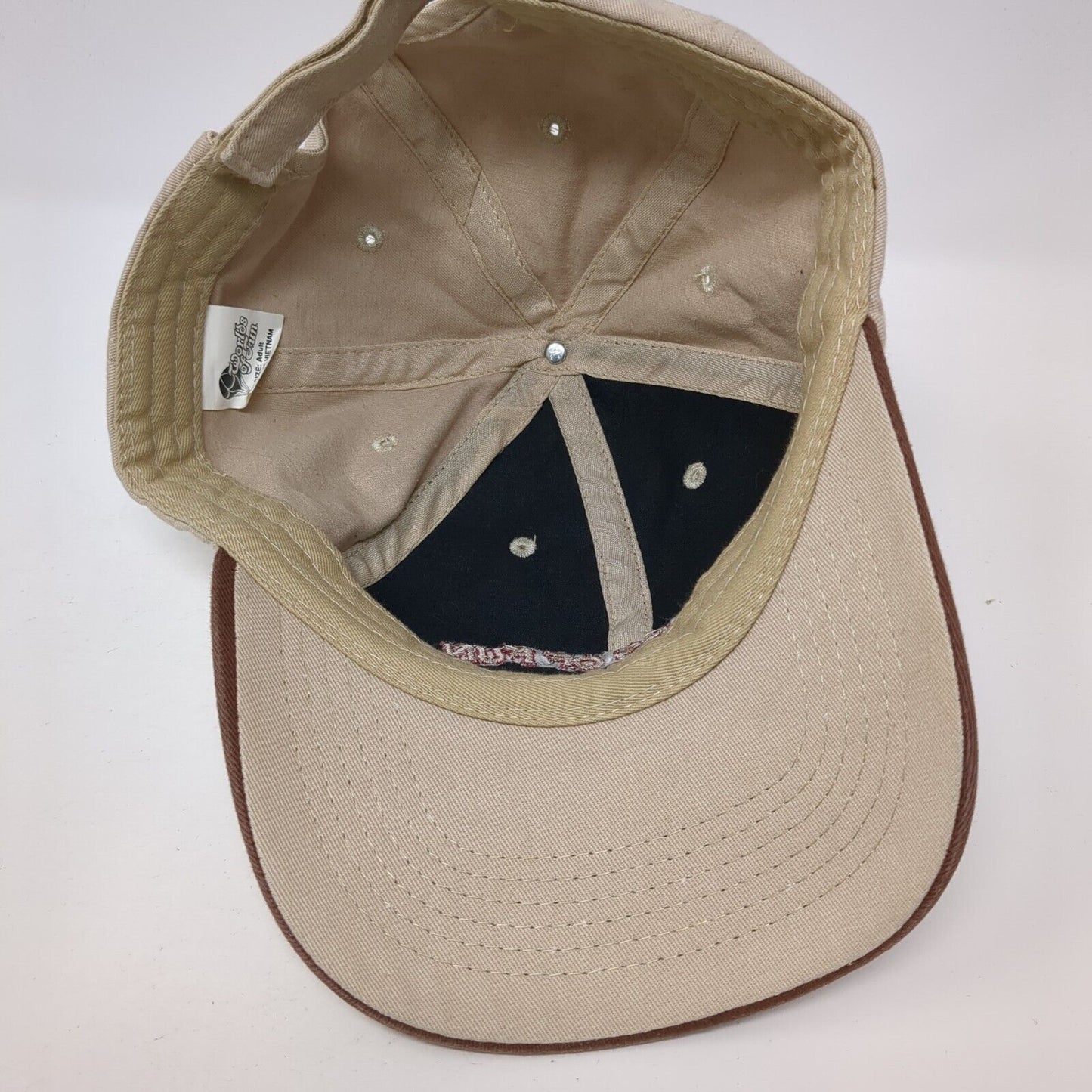 Worlds of Fun Kansas City Adult Strapback Hat Brown OS Adjustable Mesh Back