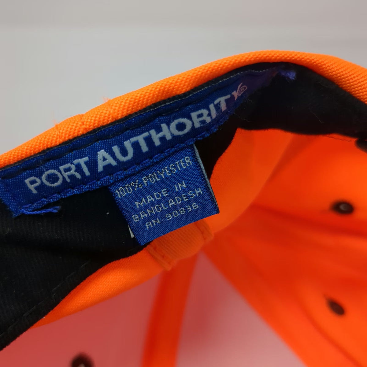 Port Authority Baseball Cap Orange Camo One Size Phoenix Hardware Eagle Hat