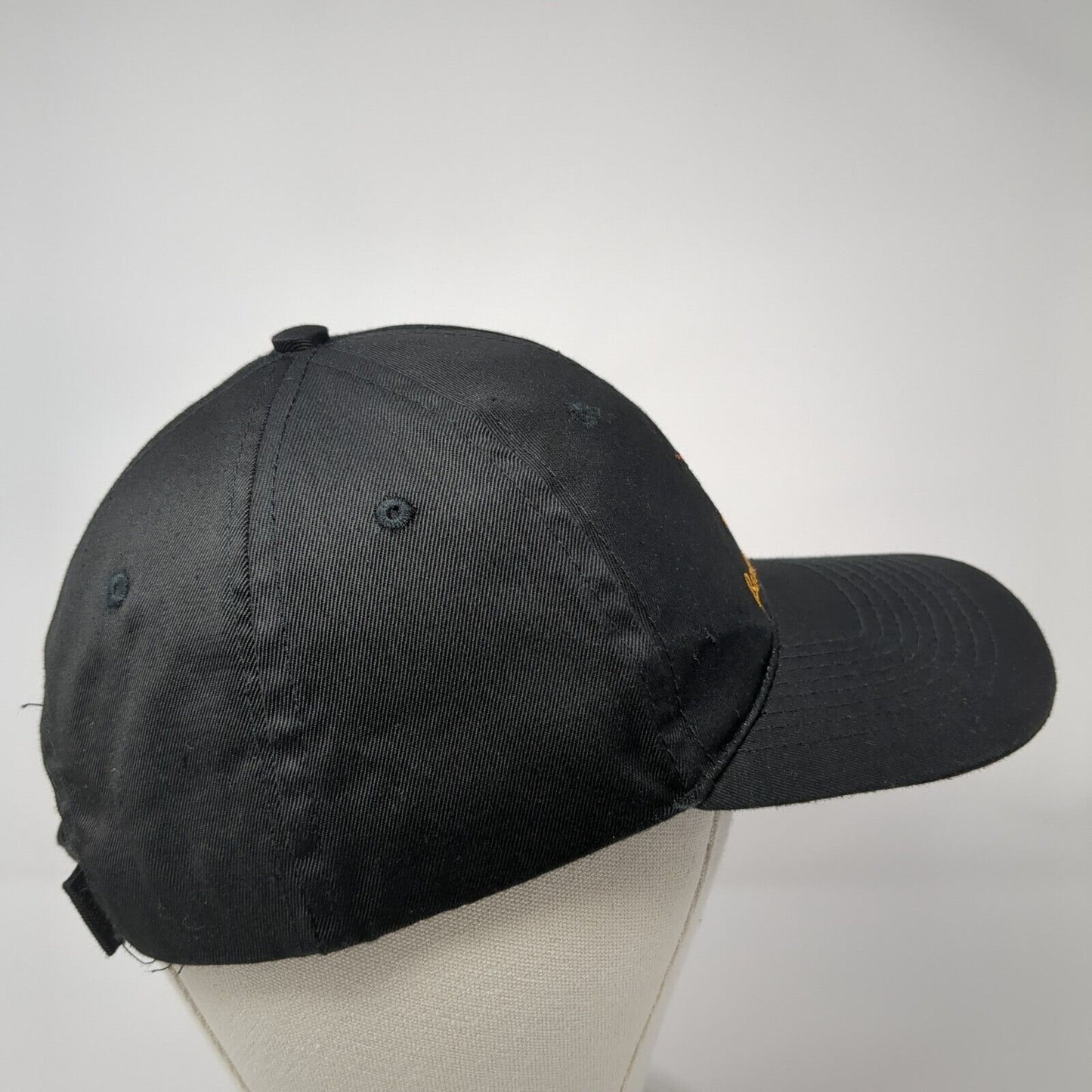 Barley Operations Strapback Hat Black One Size Adjustable Embroidered Hit Wear