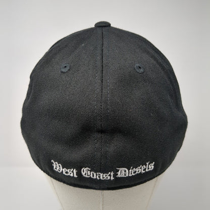 WCD West Coast Diesels Fitted Hat Black 7 1/4-7 5/8 Embroidered 210 Fitted