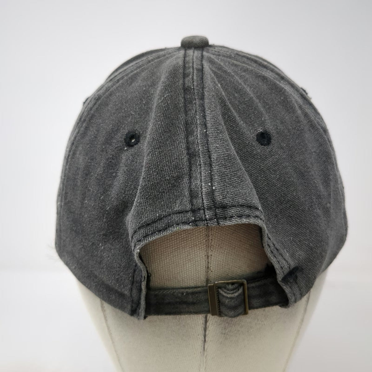 USA American Flag Baseball Cap Gray One Size Slideback Embroidered Cotton Hat