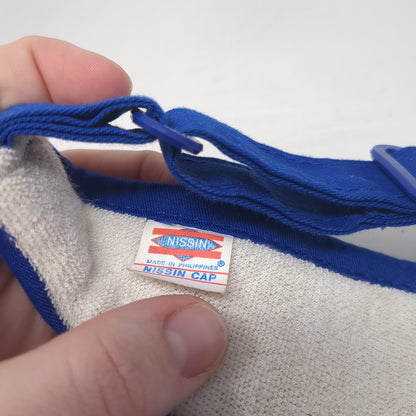 Trico Slideback Visor Hat Blue One Size Adjustable Solid Outdoor Nissin