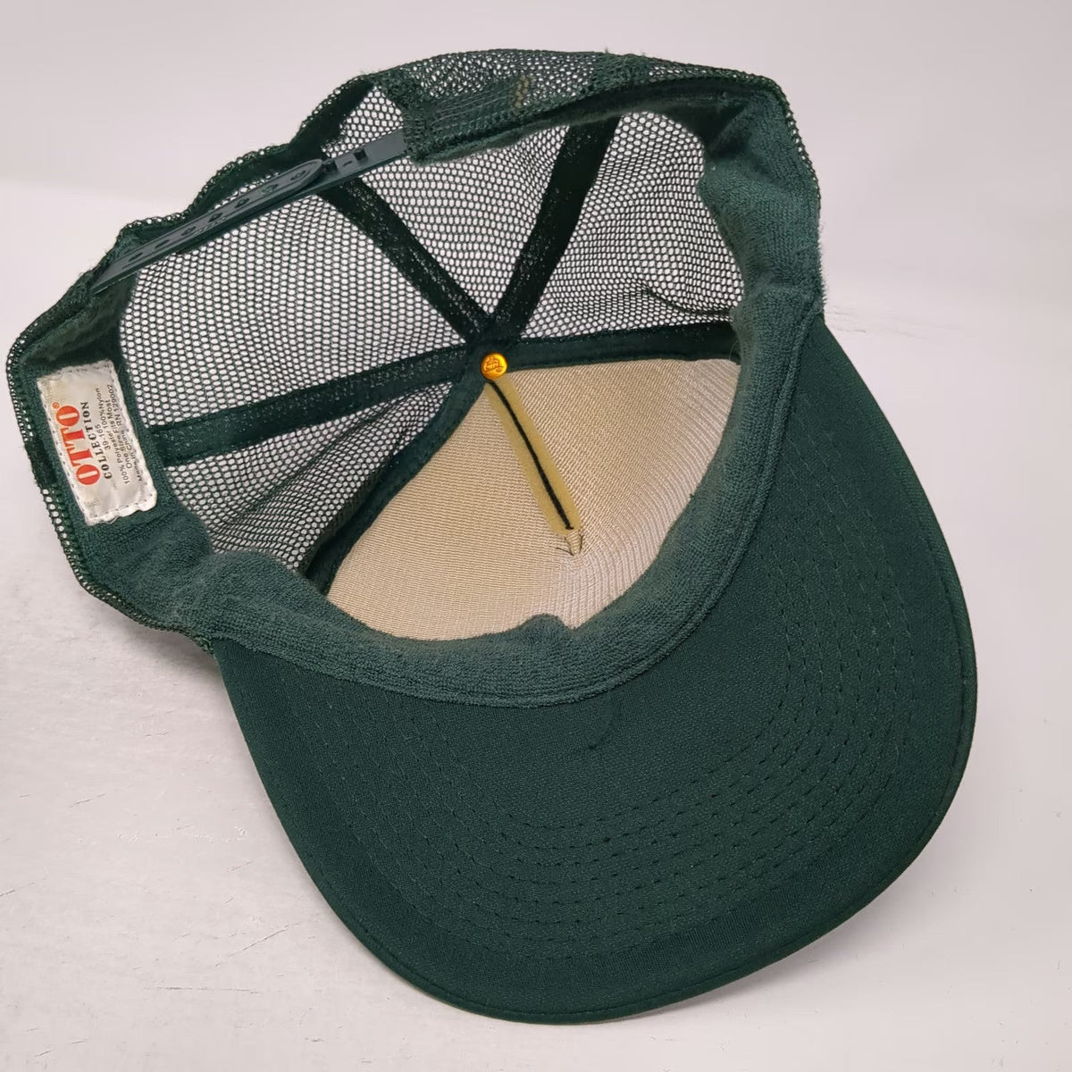 Vans Trucker Hat Green One Size Off The Wall Mesh Foam Snapback Graphic Rope