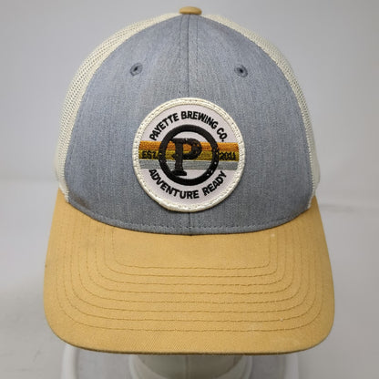 Richardson Trucker Hat Gray Yellow Payette Brewing Co Adventure Ready Snapback L