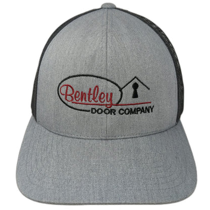 Pacific Headwear Trucker Hat Gray OSFM Bentley Door Company Snapback Mesh Back